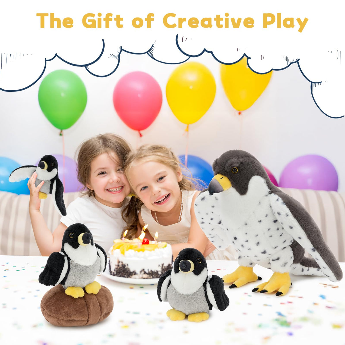 MaoGoLan falcon family set enhances room decor and playful learning