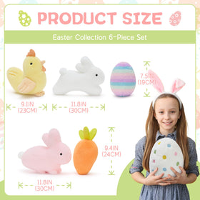 MaoGoLan Easter egg plush pink enhances colorful gift baskets