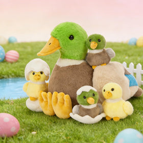 MaoGoLan plush family ready for on-the-go play and storytelling.