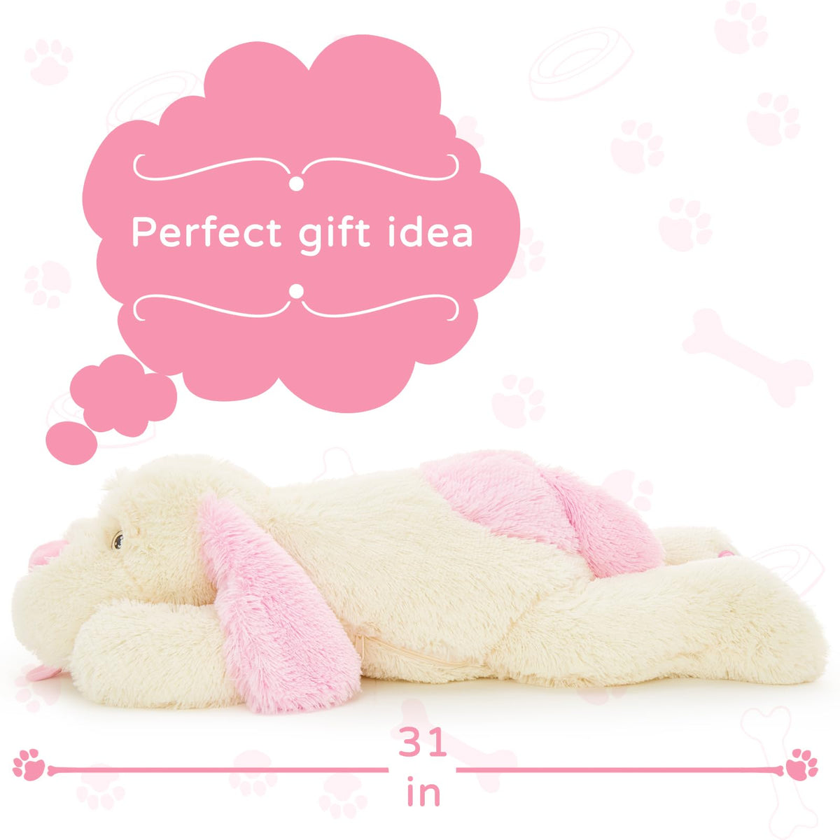MaoGoLan 31-inch puppy pillow ready for couch snuggling