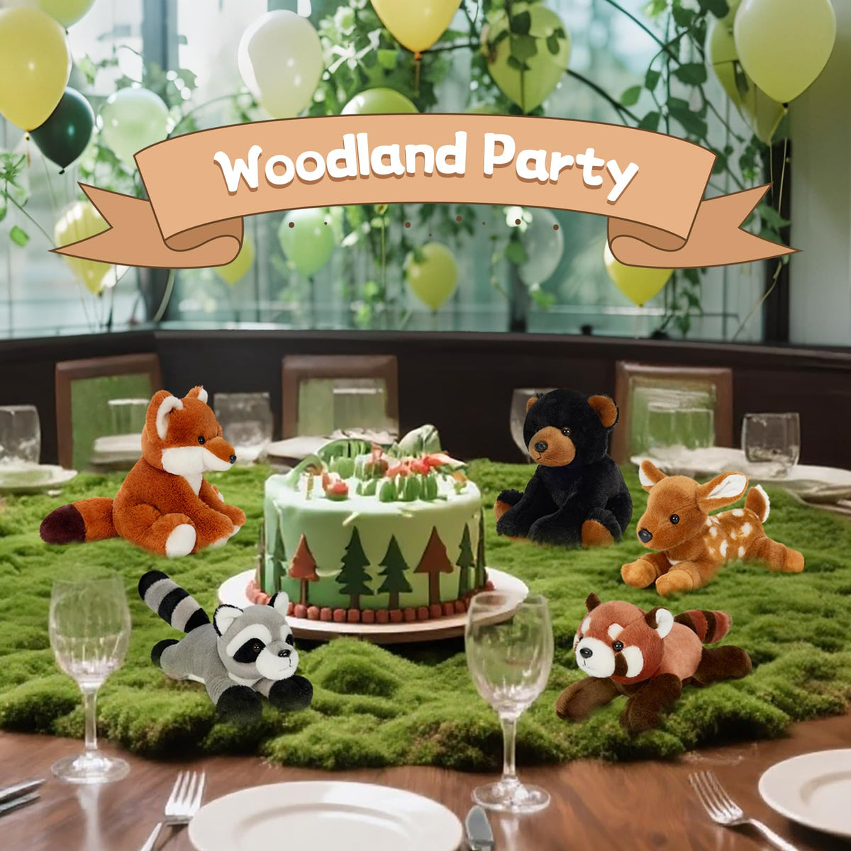 MaoGoLan raccoon plush 8-inch cute forest companion
