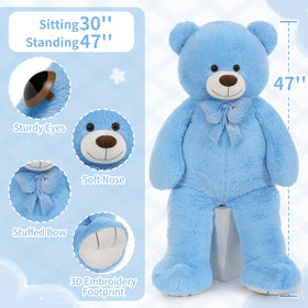 Maogolan 4-foot teddy bear used as reading or napping companion.