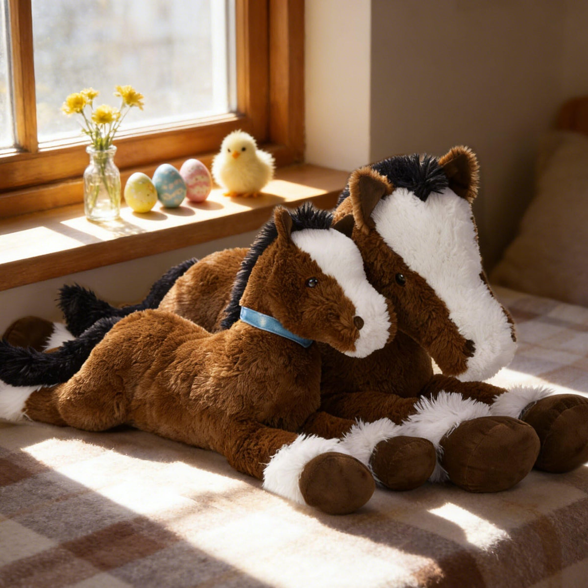 MaoGoLan ridable-horse-plush-toy provides soft support for cuddling and imaginative play.