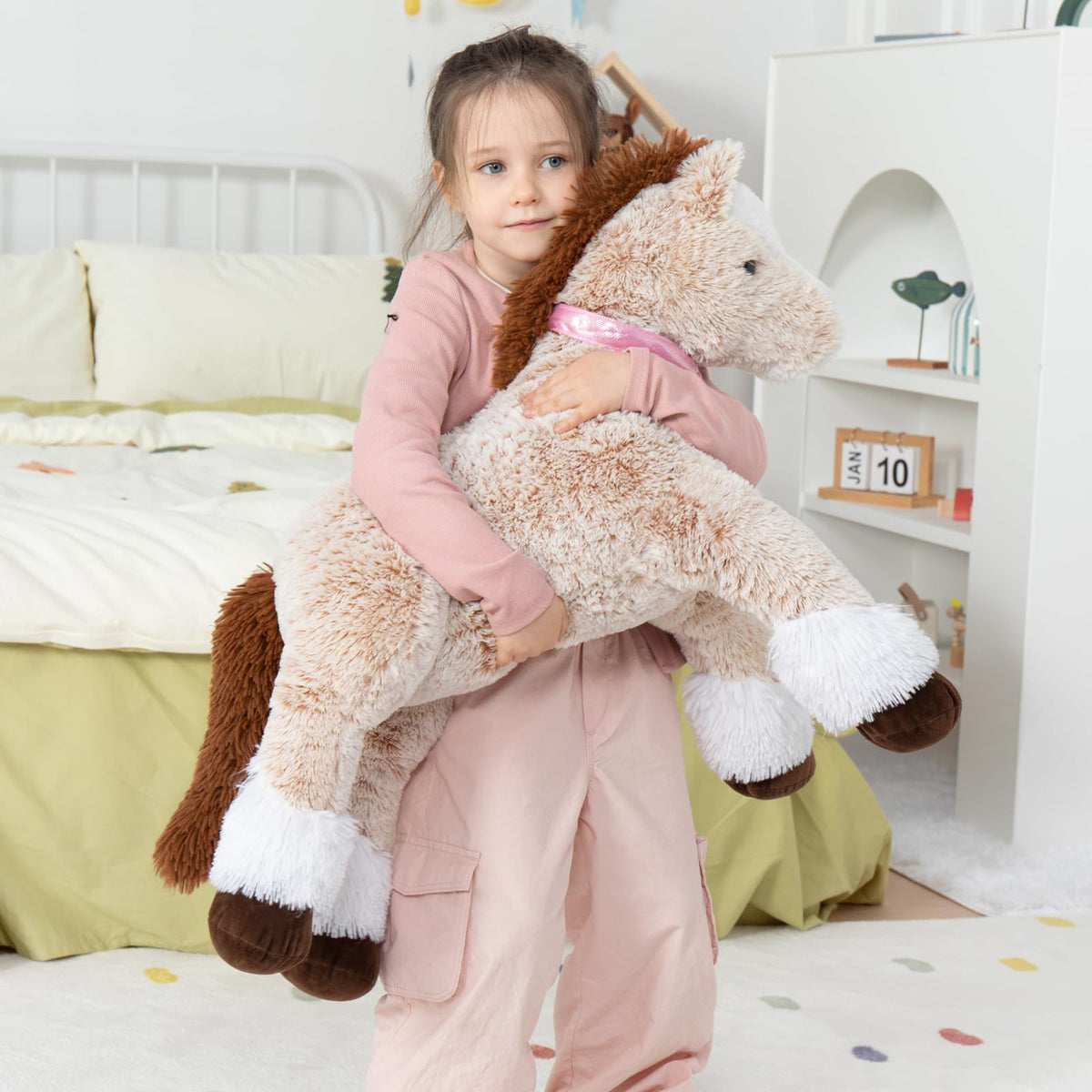 MaoGoLan rideable horse plush safe imaginative riding for kids