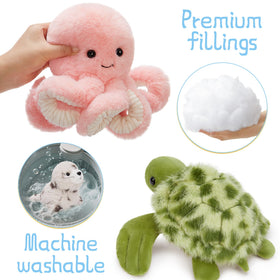 Maogolan sea animal dolphin plush – colorful learning buddy for classrooms.