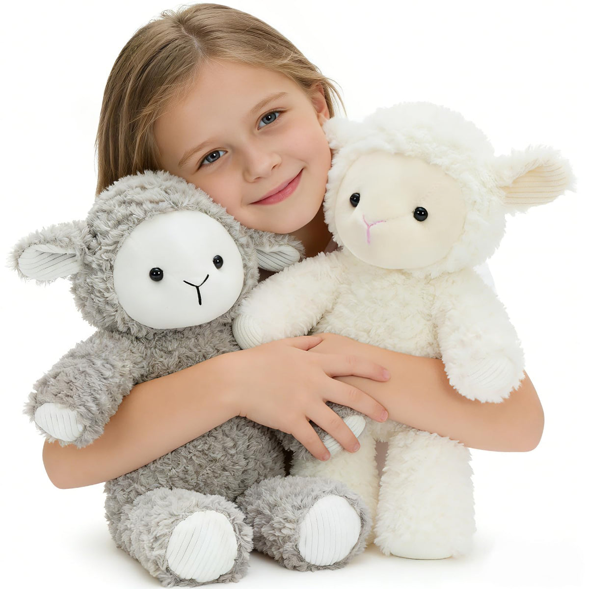 MaoGoLan sheep plush Easter set, 12-inch, ideal for gifting and Easter decor.