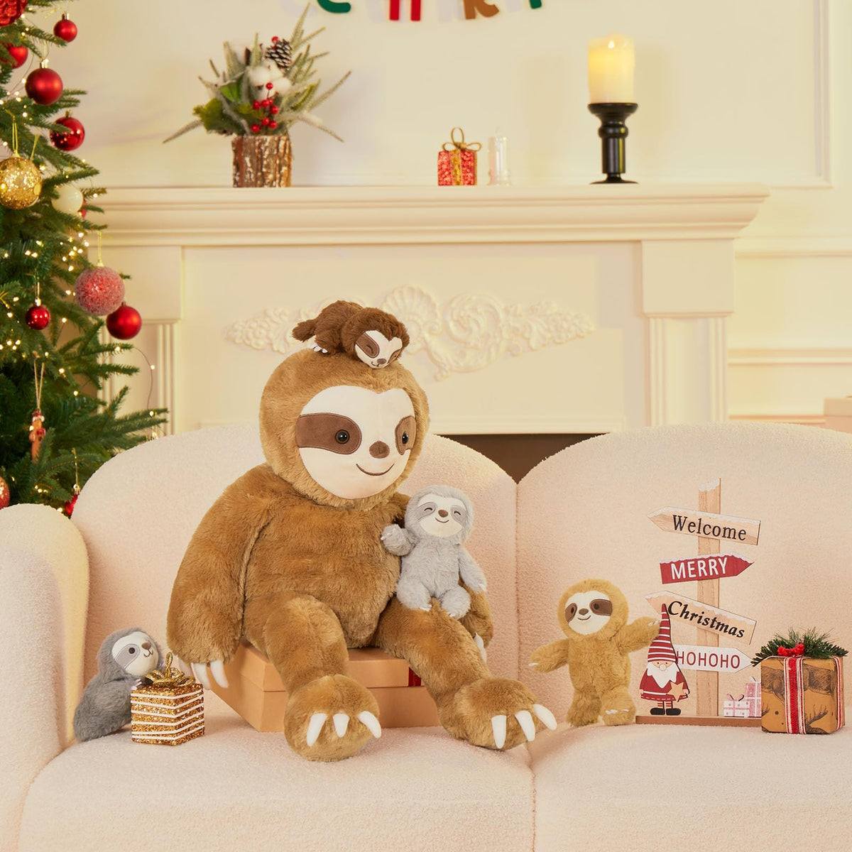 MaoGoLan baby sloth plush 4 supports gentle sharing and fun