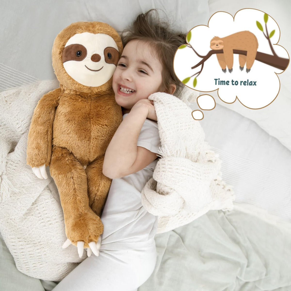 MaoGoLan sloth plush set gift-ready for birthdays