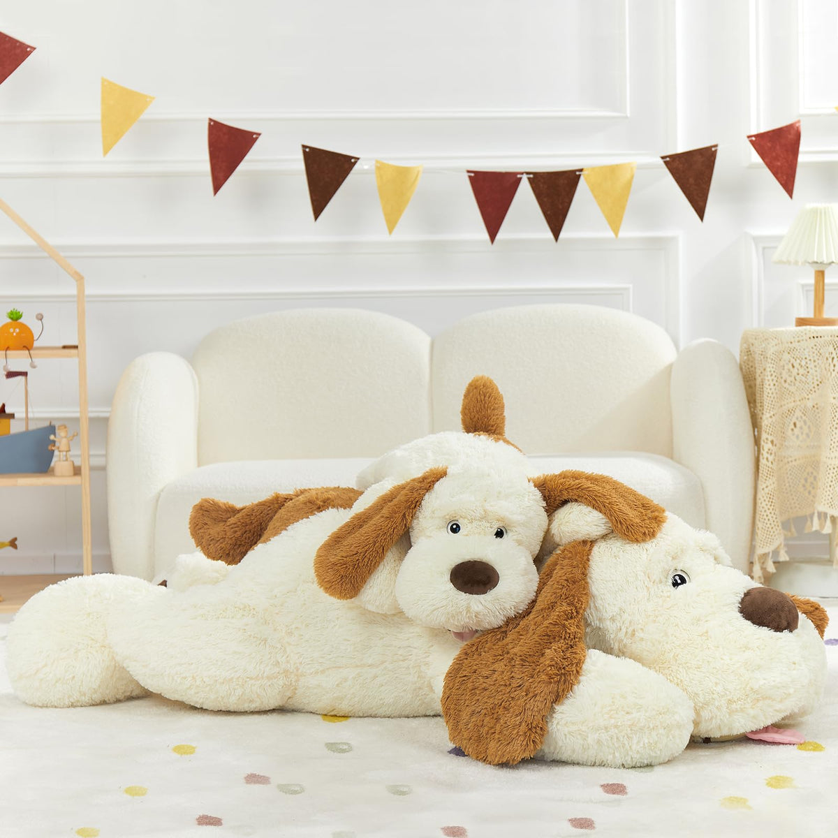 MaoGoLan soft plush dog pillow ideal for naps and imaginative play