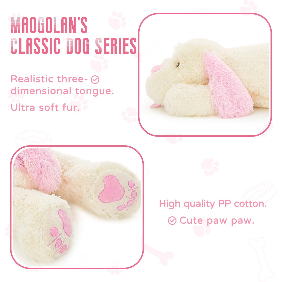MaoGoLan soft plush fur close-up emphasizing softness and comfort