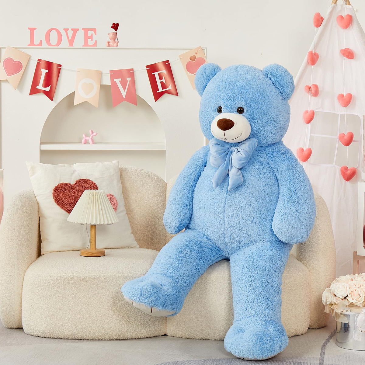 Maogolan soft plush fabric close-up highlighting premium materials and safety features.