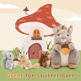 MaoGoLan Squirrels complete 4 piece set for versatile gifting.