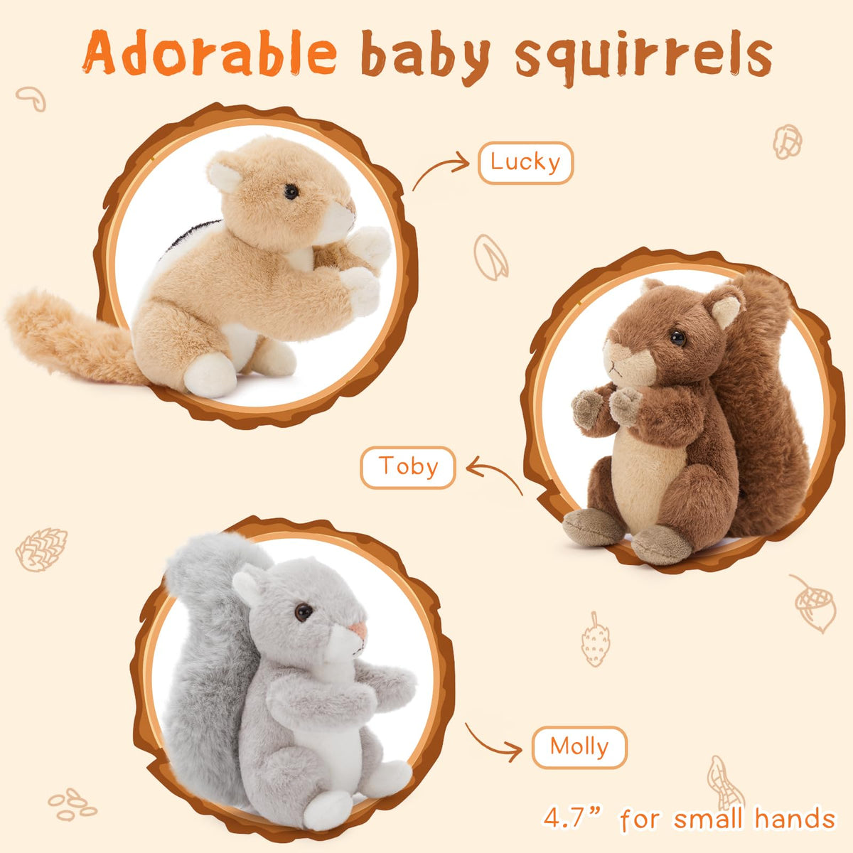 MaoGoLan Squirrels gift set adds charming decor and favors.
