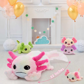Ideal cuddly gift set for kids and fans of cute, whimsical creatures.