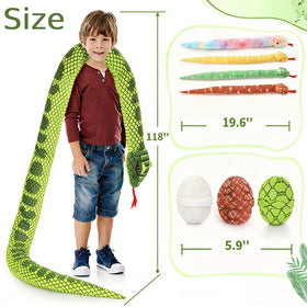 MaoGoLan washable snake plush is easy to clean and reuse.
