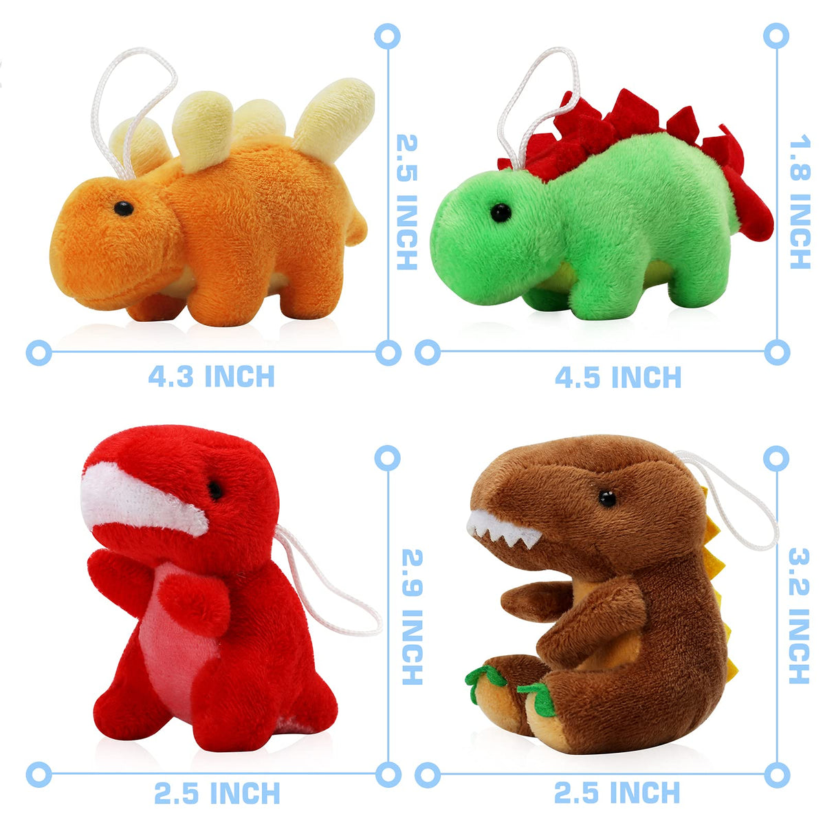 Mapixo plush dinosaur triceratops; cuddly companion with lanyard for easy carrying on outings
