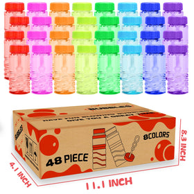 Each bottle holds 2 oz of bubble solution