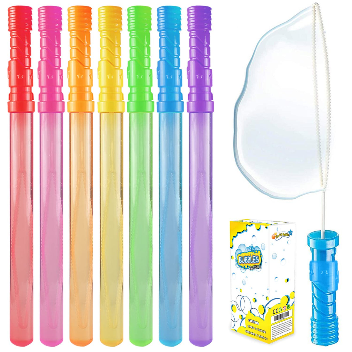 MAPIXO Bubble Wand 28-pack for outdoor play and endless bubbles.