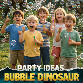 Mapixo 4.2-inch dino bubble wands fit small hands for easy play.