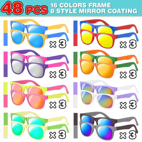Mapixo neon colors kid sunglasses set ideal for summer events.