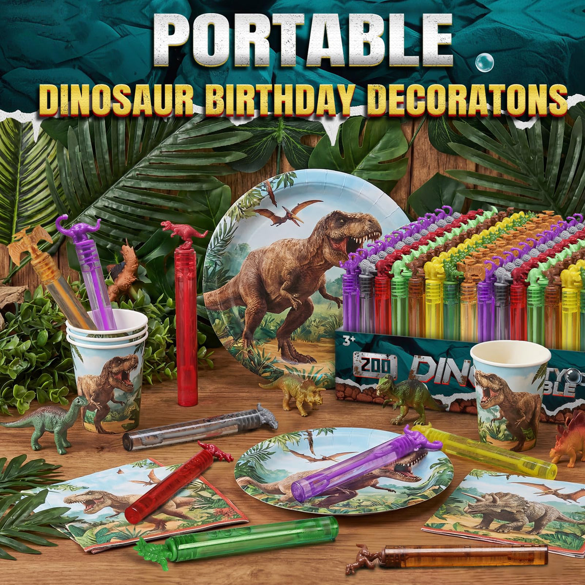 Mapixo pinata fillers with dino bubbles add playful treats for kids.