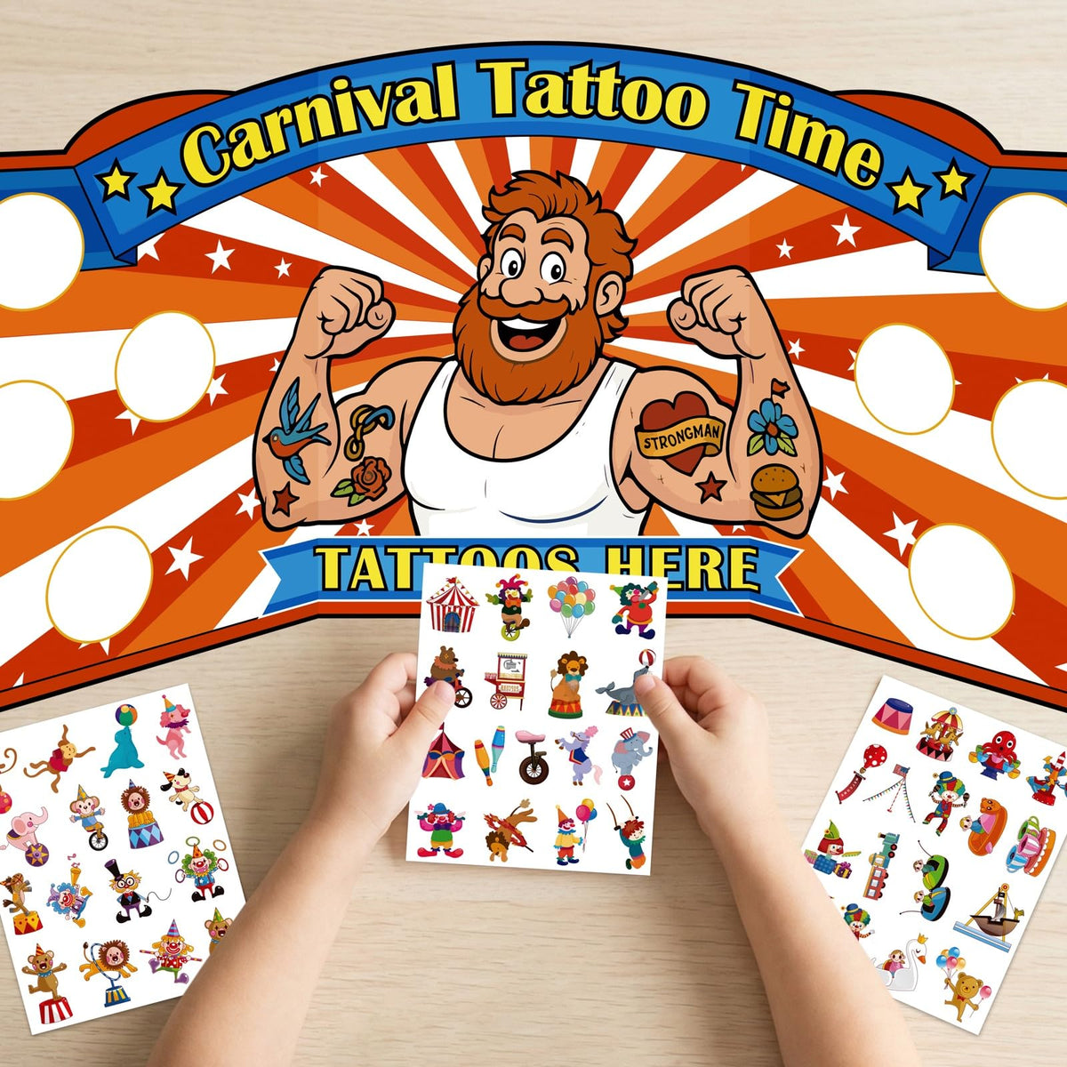 Maqiauly tattoo-application-process shows easy DIY fun for attendees.