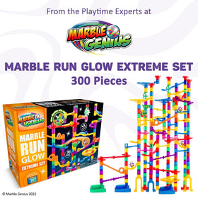 Marble Genius see-through pieces offer clear visibility of marble routes.