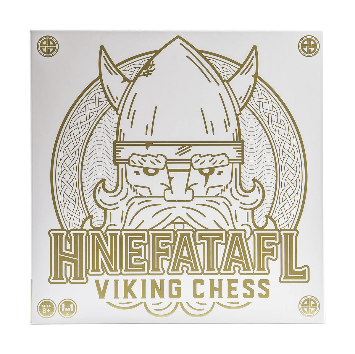 Marbles Hnefatafl game board with king and pieces, ideal for family game night and strategic thinking.