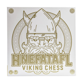 Marbles Hnefatafl game board with king and pieces, ideal for family game night and strategic thinking.