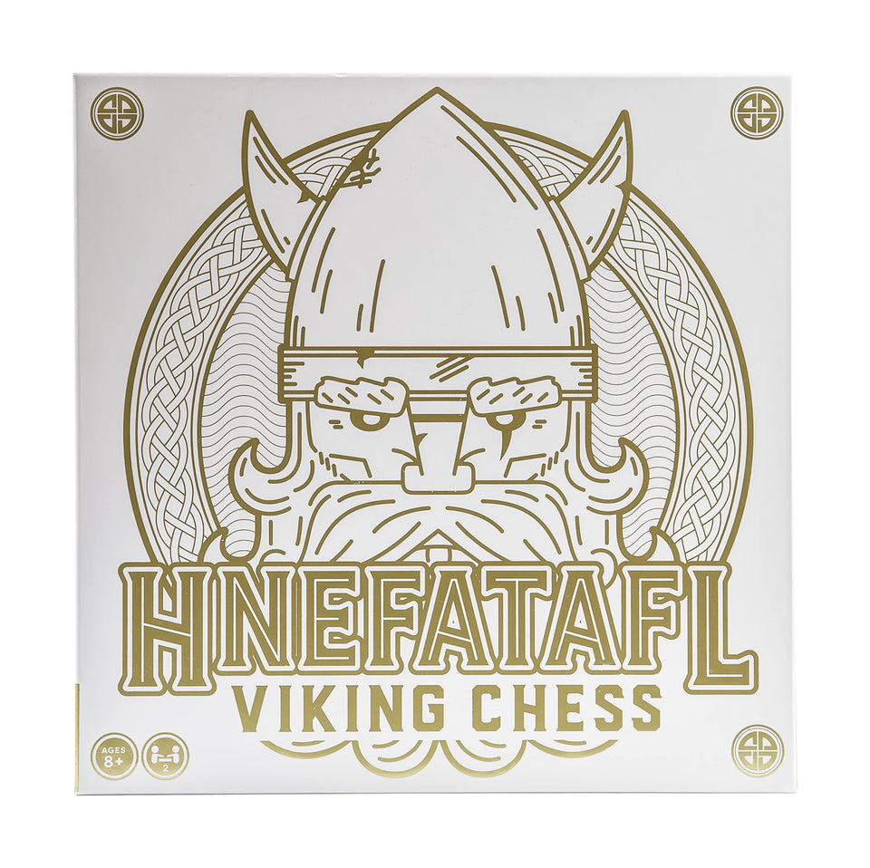 Marbles Hnefatafl game board with king and pieces, ideal for family game night and strategic thinking.