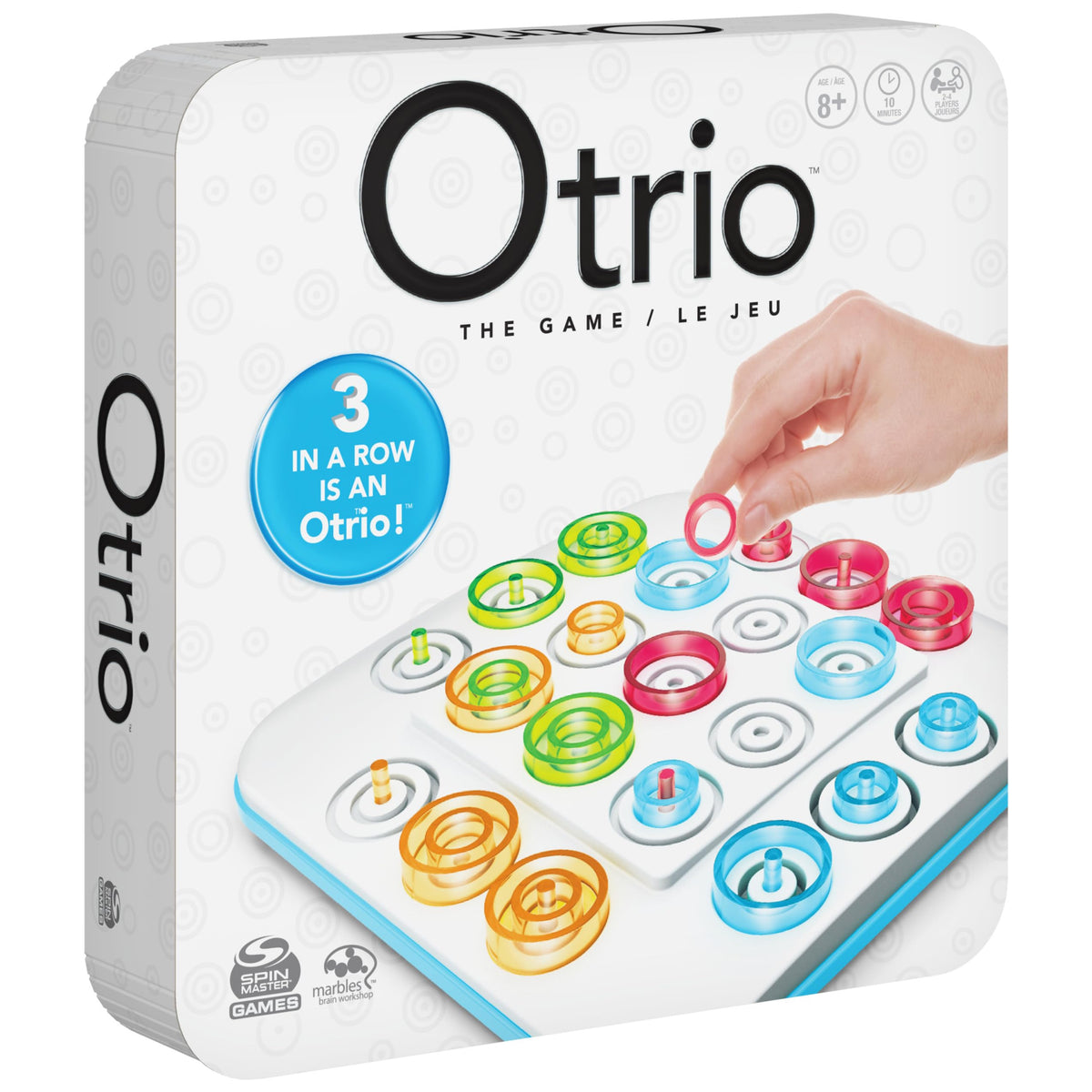 Marbles Otrio two-player mode for family nights.