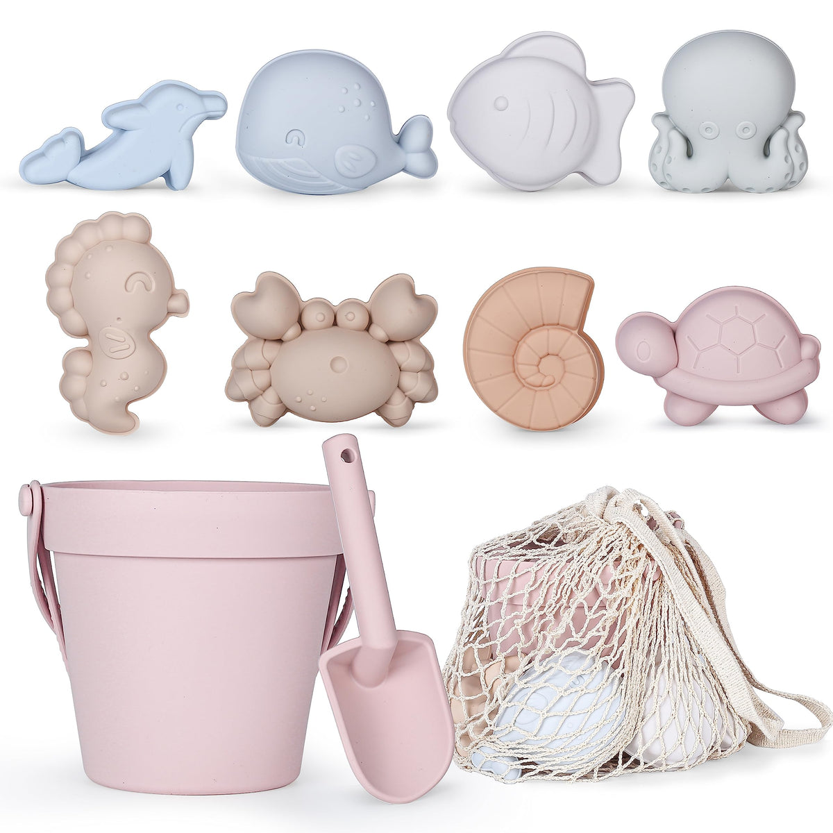 MarcZero pink bucket for silicone beach toys offers lightweight, durable play on sand