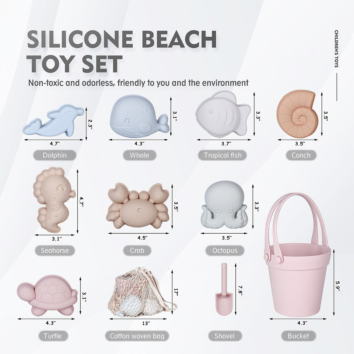 MarcZero pink shovel provides easy sand scooping for toddlers by the shore