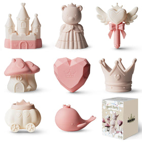 MarcZero Princess bath toy set in pink promotes gentle, imaginative play