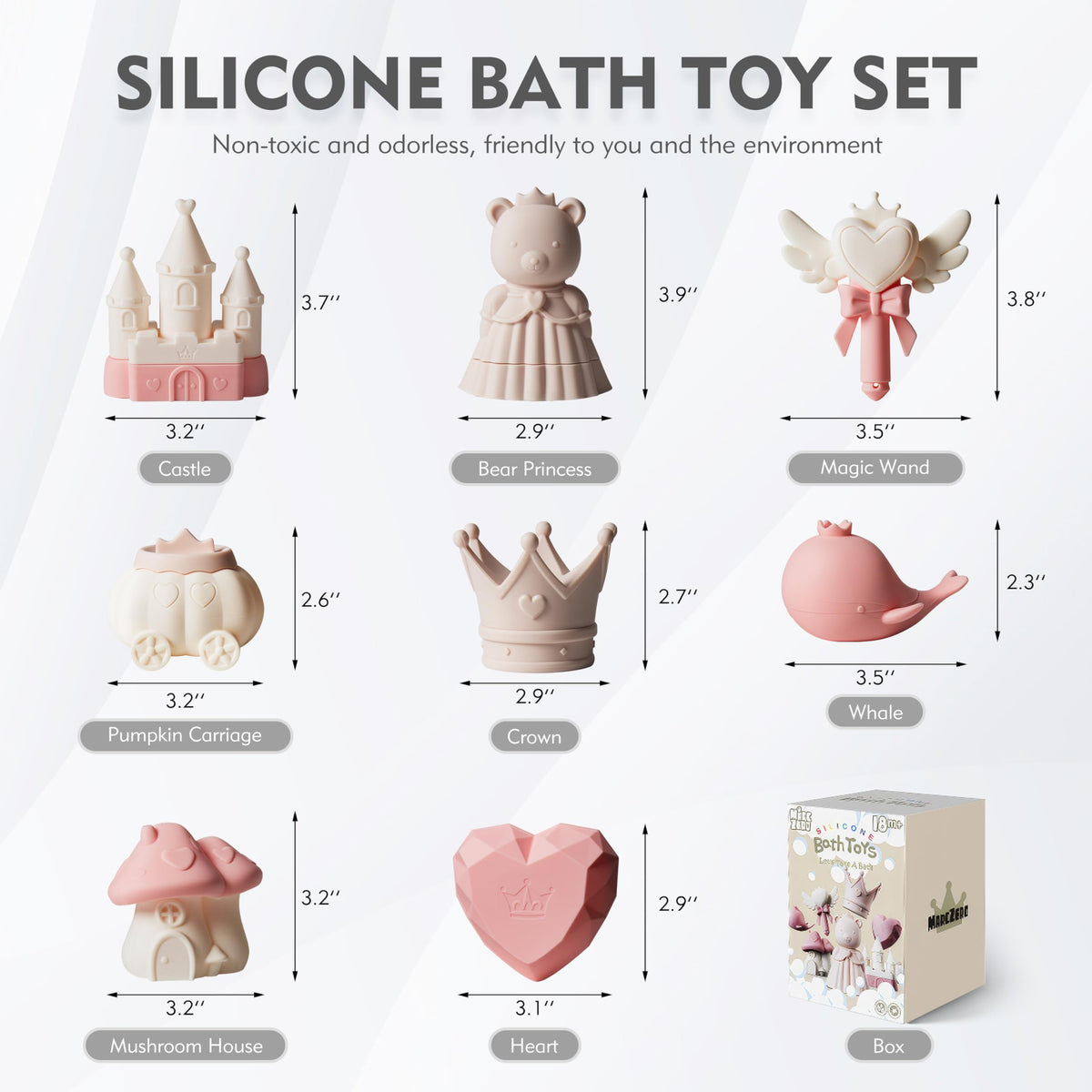 MarcZero princess bath toy squirter in pink offers splashy water play