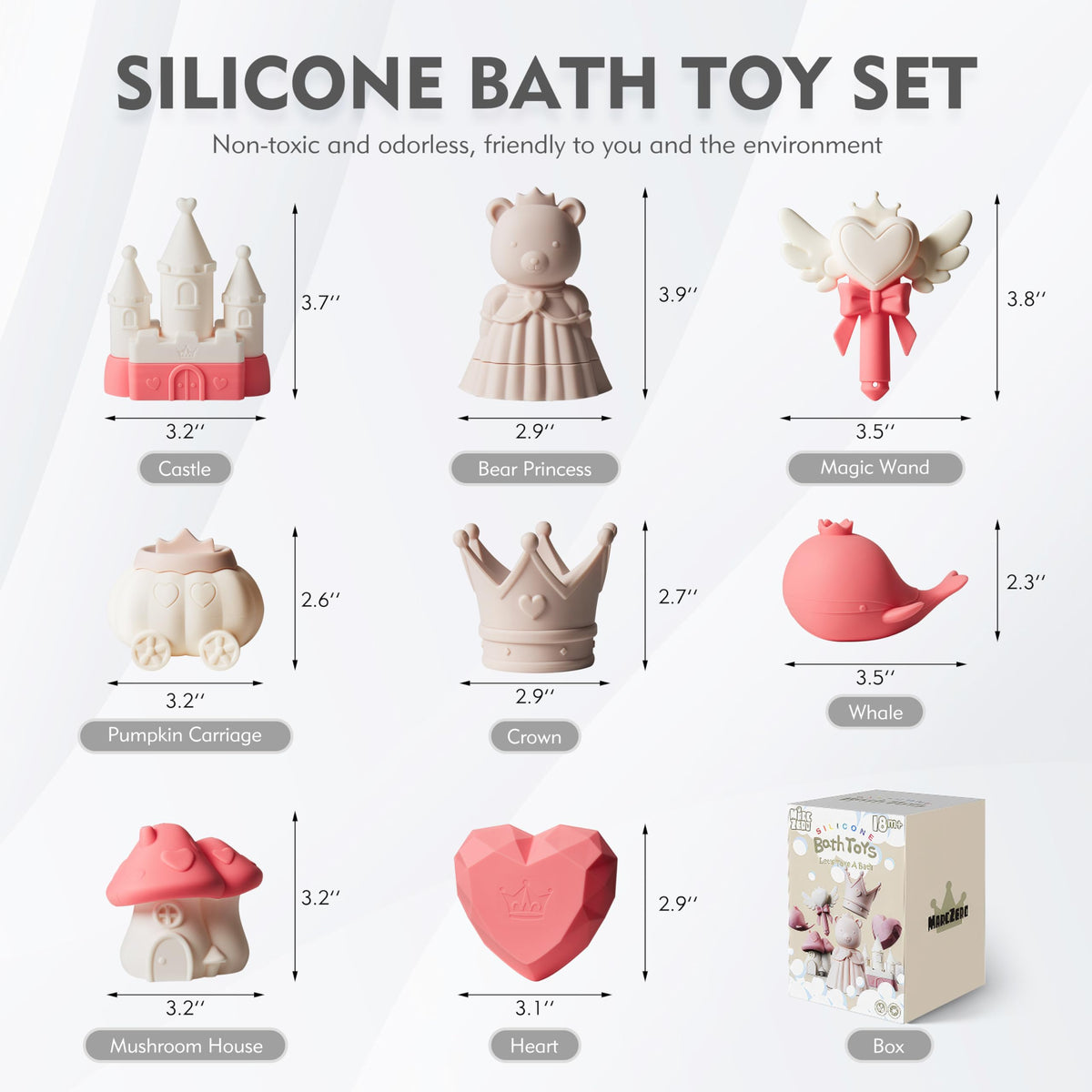 MarcZero Princess toys with easy-grip handles support little fingers
