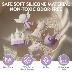 MarcZero Princess tub toys support fine motor skills with squeezable grips