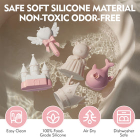 MarcZero princess packaging bath toy in pink showcases gift-ready presentation