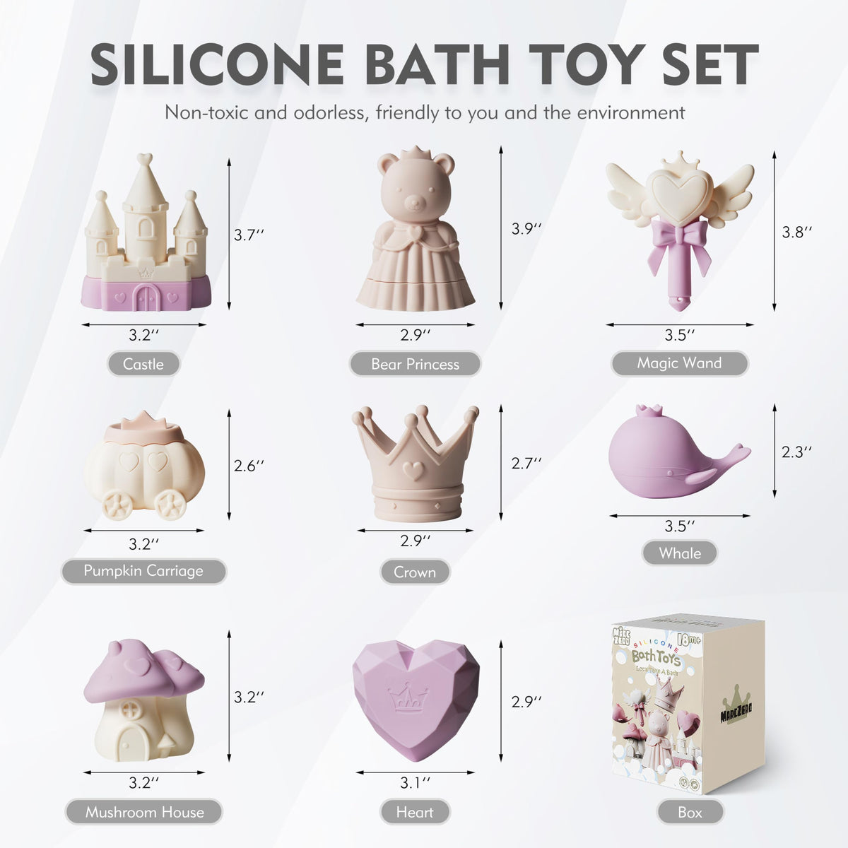MarcZero Princess split-apart design allows thorough cleaning and quick drying