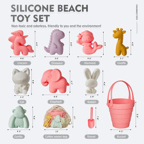 MarcZero silicone beach shovel offers a soft grip for tiny hands