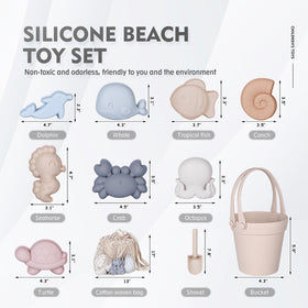 MarcZero silicone beach shovel with soft grip handles quick sand scooping