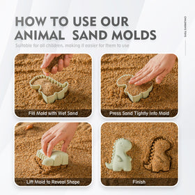 MarcZero silicone beach toys collection in purple for beach and sandbox use.