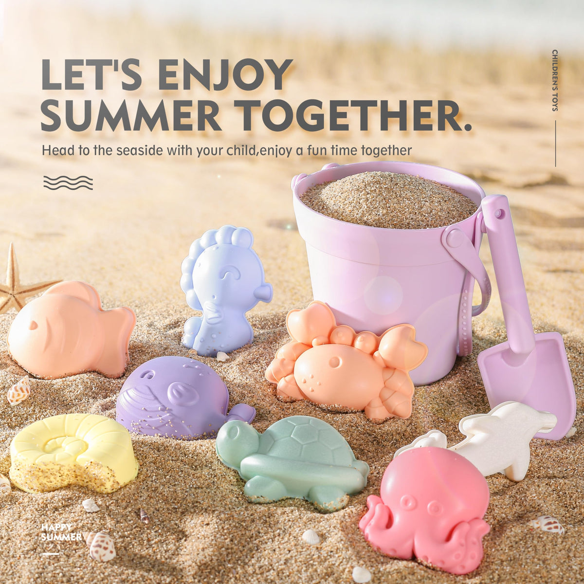 MarcZero conch mold in silicone, creates seaside shapes for creative sand play