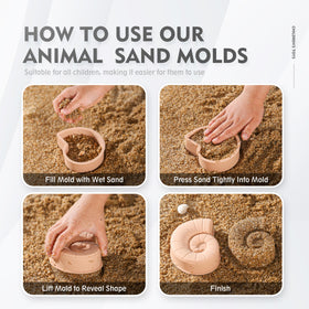 MarcZero dolphin mold in silicone, bright mold for lively sand play