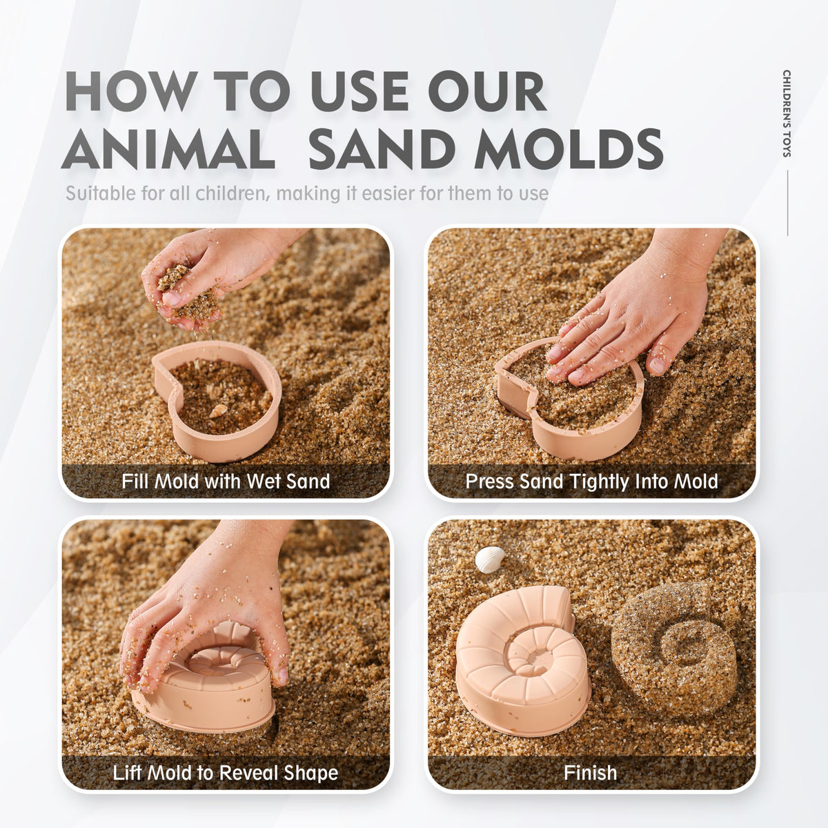 MarcZero dolphin mold for dynamic, wind-swept beach play scenes.