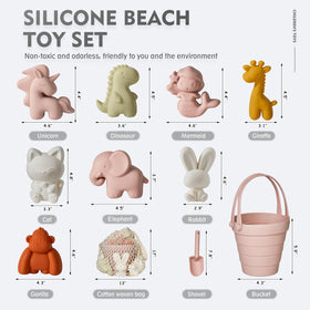 MarcZero silicone molds pink set enabling fun sand shapes