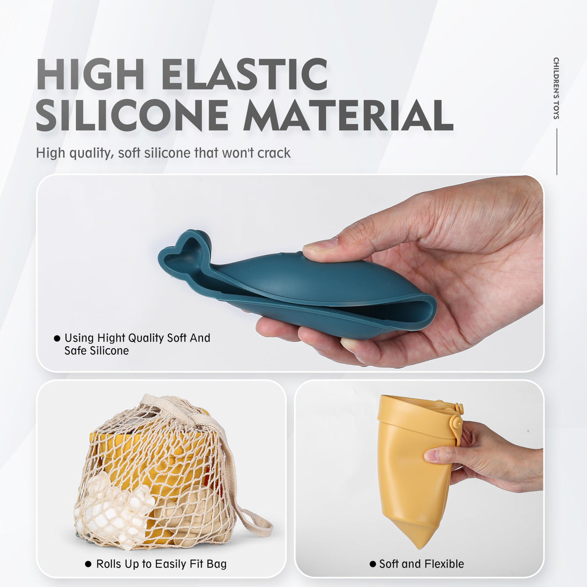 MarcZero silicone whale mold turns waves of sand into playful sculptures