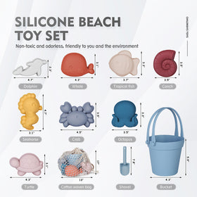 MarcZero silicone conch blue for moldable sand art on the go.