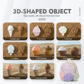 MarcZero silicone sand molds collection for creative sand designs
