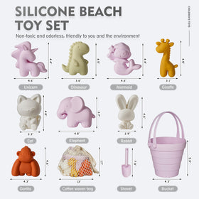 MarcZero silicone sand molds in purple for creative sand art.